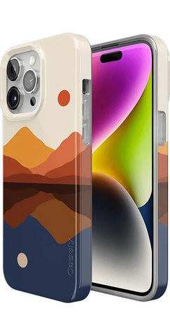 Opposites Attract | Day & Night Colorblock Mountains Case