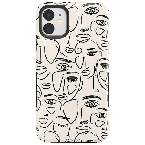 We're All Human | Minimal Face Art Case