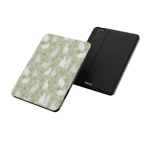 Hop to it | Green Bunny iPad Case