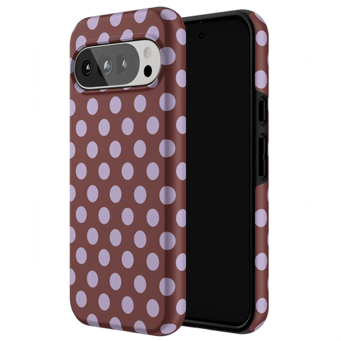 Spotted in SoHo | Burgundy Polka Dot Case