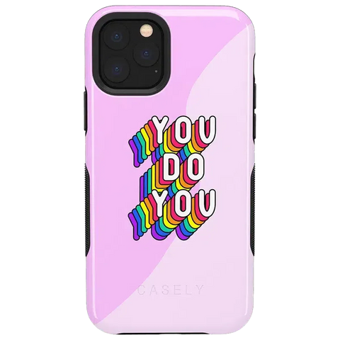 YOU DO YOU | Purple Print iPhone Case