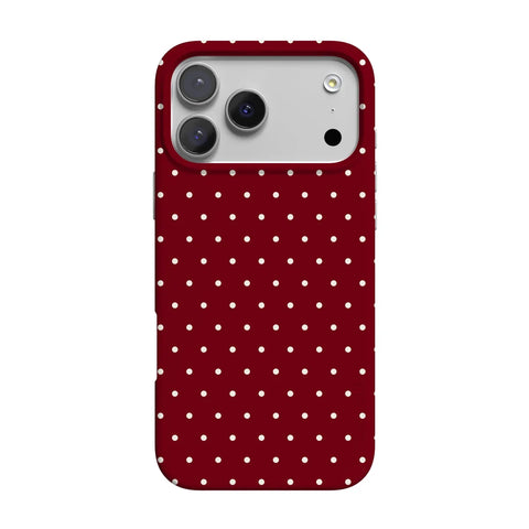 On the Dot | Maroon Polka Dot Case