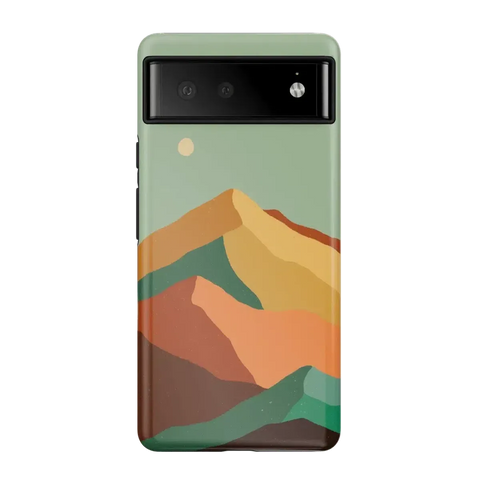 Endless Peaks | Colorblock Mountain Google Pixel Case