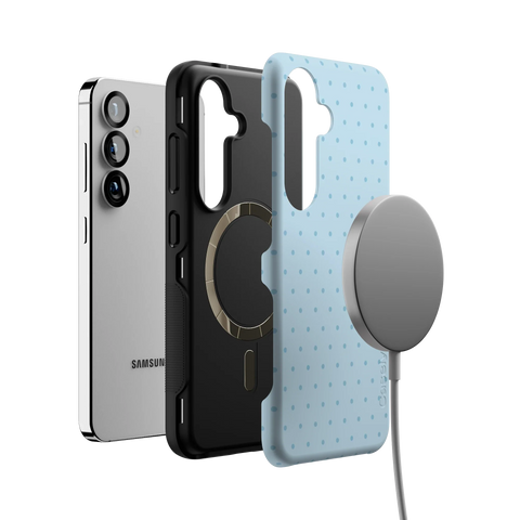 On the Dot | Blue Monochrome Polka Dot Case