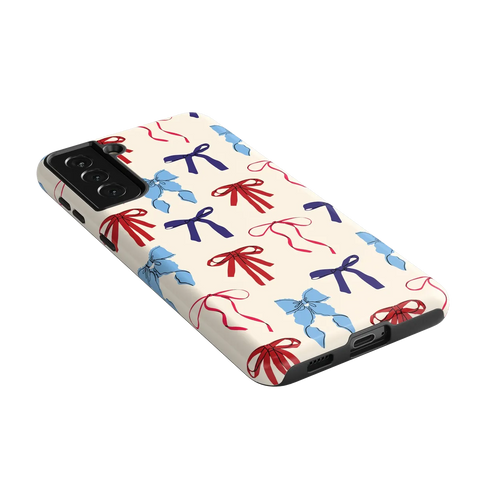 American Girlie | Red White & Blue Bows Case