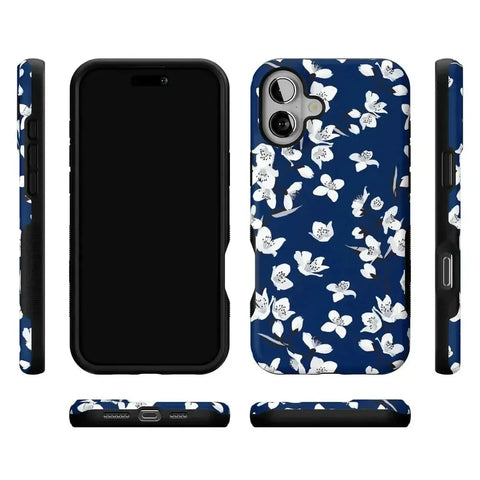 Floral Forest | Navy Cherry Blossom Floral Case