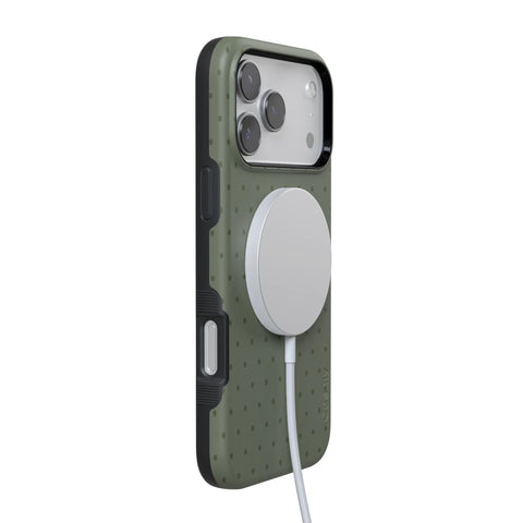 On the Dot | Olive Green Polka Dot Case