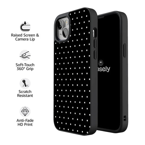 On the Dot | White Polka Dot Case
