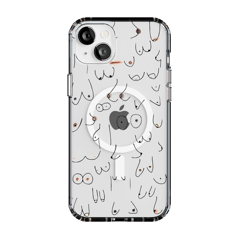 I'm With Her | Black & White Boobs Case
