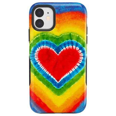 I Heart Tie Dye | Rainbow Heart Case