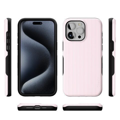Stripes and the City | Light Pink Pinstripe Case