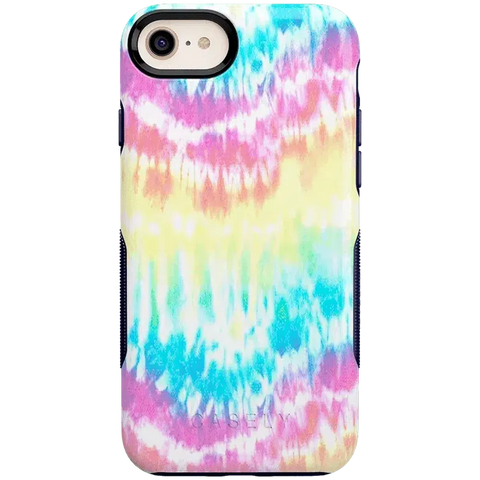 Wild & Free | Classic Rainbow Tie Dye iPhone Case
