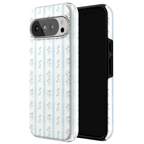 Cottage Stripe | Blue Floral Case