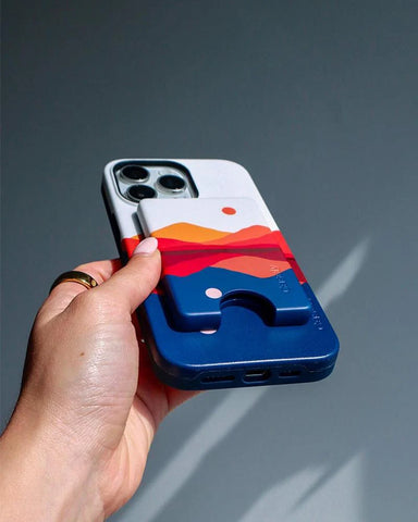 Opposites Attract | Day & Night Colorblock Mountains MagWallet