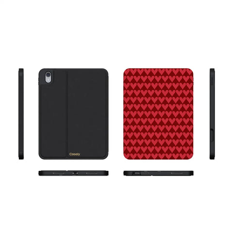 Crazy in Love | Red Hearts iPad Case