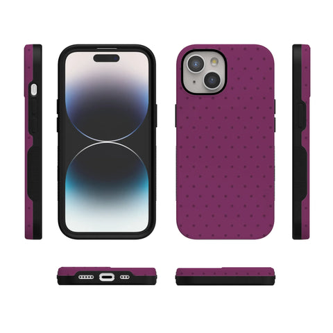 On the Dot | Plum Polka Dot Case