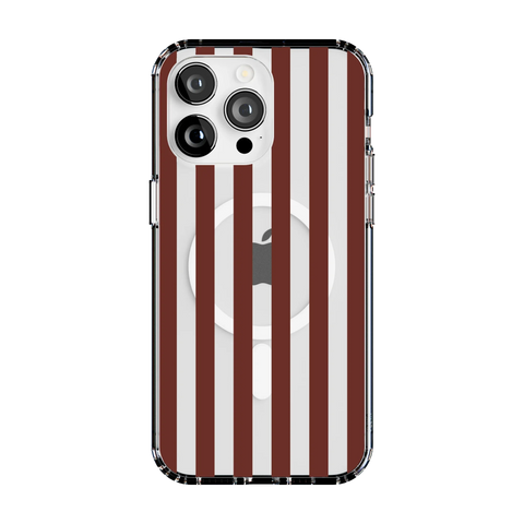 Sunday in Brooklyn | Burgundy Stripes Case
