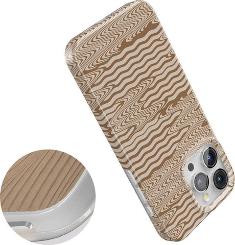 Mocha Ripple | Brown Waves Case