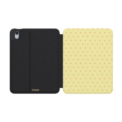 On the Dot | Yellow Polka Dot iPad Case