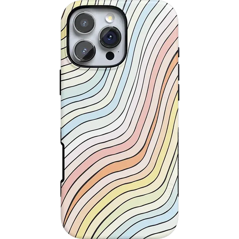 Ride The Wave | Pastel Rainbow Lined Case