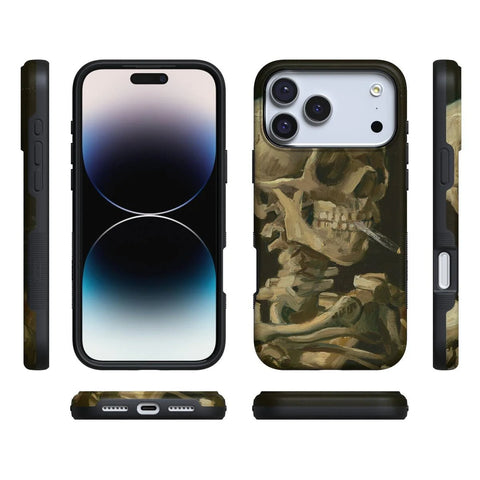 Van Gogh | Head of a Skeleton with a Burning Cigarette Phone Case