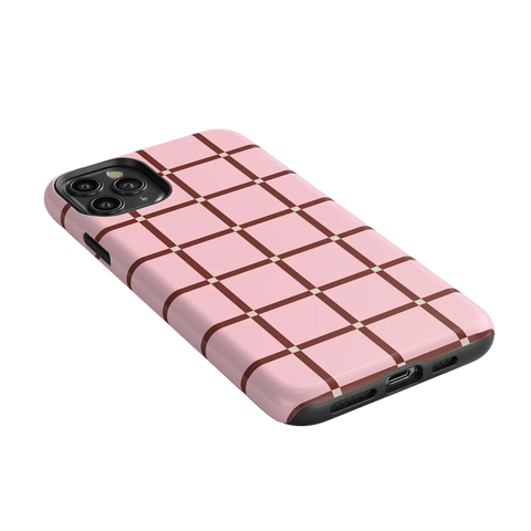 Uptown Gridlock | Pink Checkerboard Case