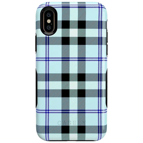 As if! | Light Blue Plaid Case