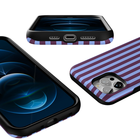 Perfect Stripes | Purple & Blue Stripes Case