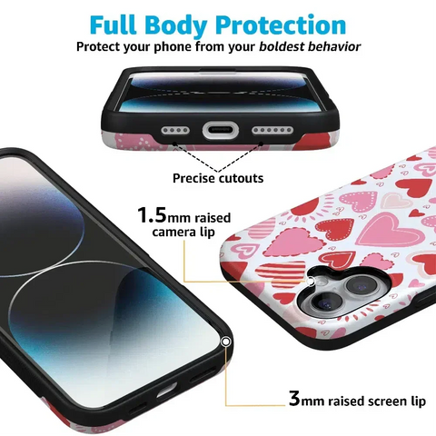 Love Struck | Heart Stickers Case