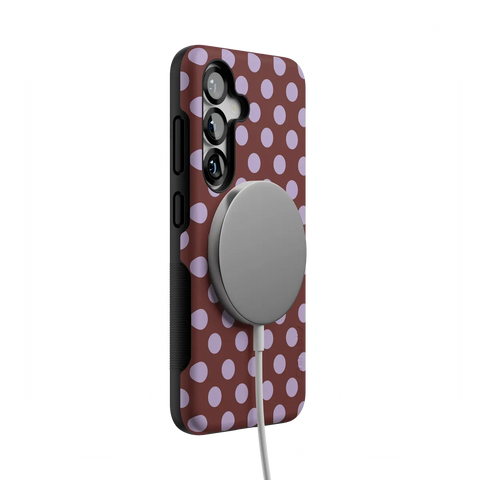Spotted in SoHo | Burgundy Polka Dot Case