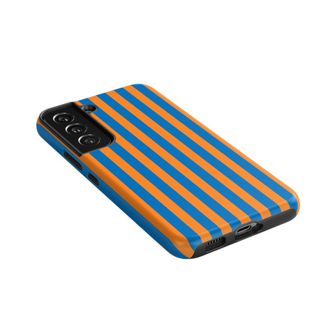 Go New York | Blue & Orange Stripes Case