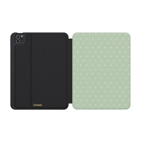 On the Dot | Green Polka Dot iPad Case
