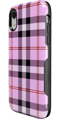 As if! | Light Purple Plaid Case