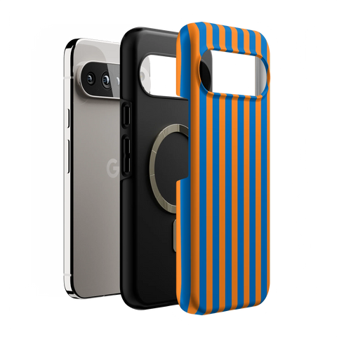 Go New York | Blue & Orange Stripes Case