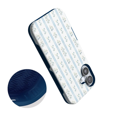 Cottage Stripe | Blue Floral Case