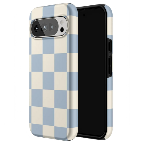 Fit Check | Light Blue Checkerboard Case