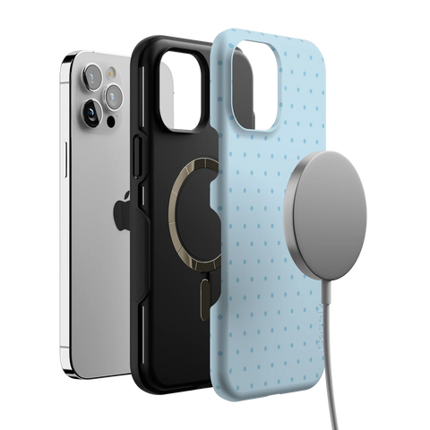 On the Dot | Blue Monochrome Polka Dot Case
