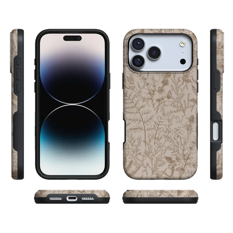Beige Garden | Neutral Floral Case