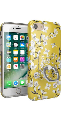 Floral Forest | Yellow Cherry Blossom Floral Phone Ring