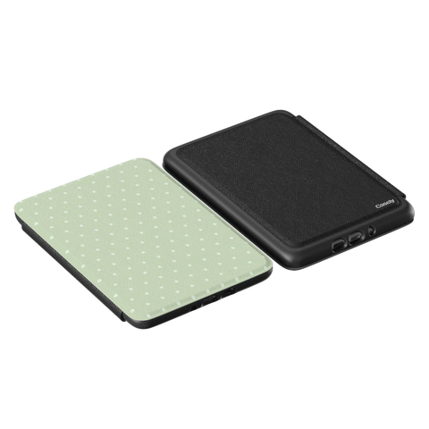 On the Dot | Green Polka Dot Kindle Case