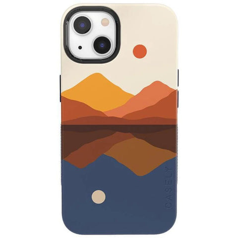 Opposites Attract | Day & Night Colorblock Mountains Case
