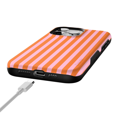 Perfect Stripes | Orange & Pink Stripes Case