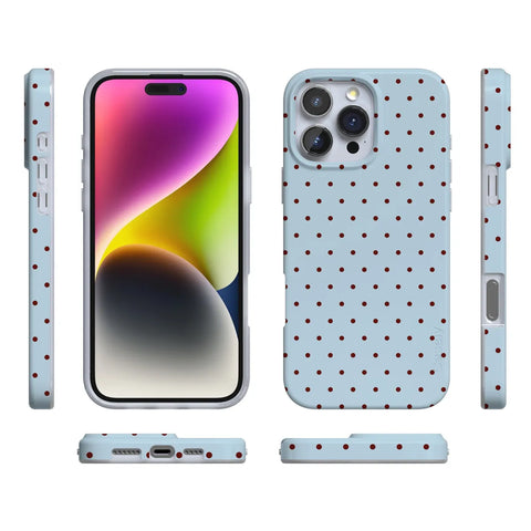 On the Dot | Blue Polka Dot Case