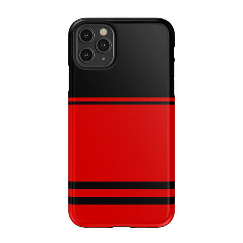 Storm Warning | Black & Red Stripes Case