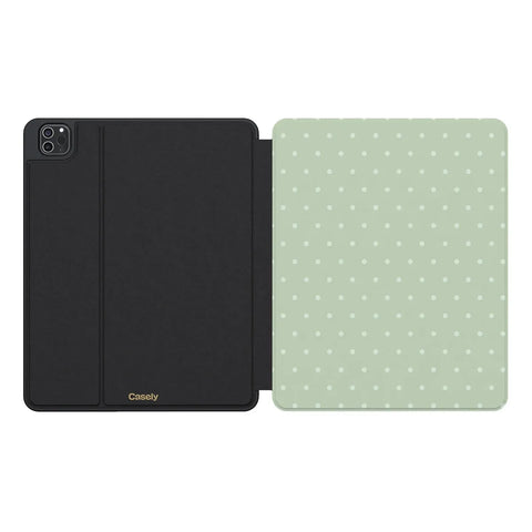 On the Dot | Green Polka Dot iPad Case