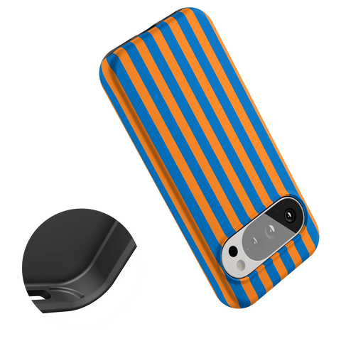 Go New York | Blue & Orange Stripes Case