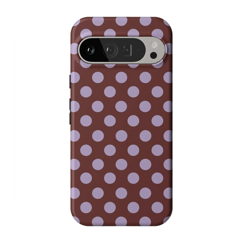 Spotted in SoHo | Burgundy Polka Dot Case