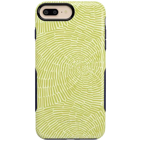 Swirl Away | Tea Green Geometric Case