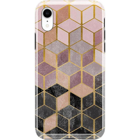 Stepping Up | Geo Rose Gold Marble Case