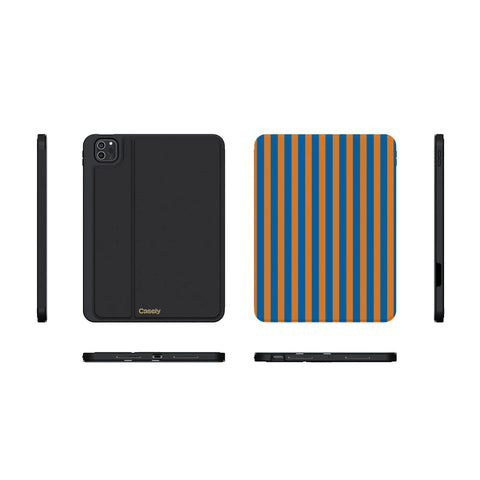 Go New York | Blue & Orange Stripes iPad Case